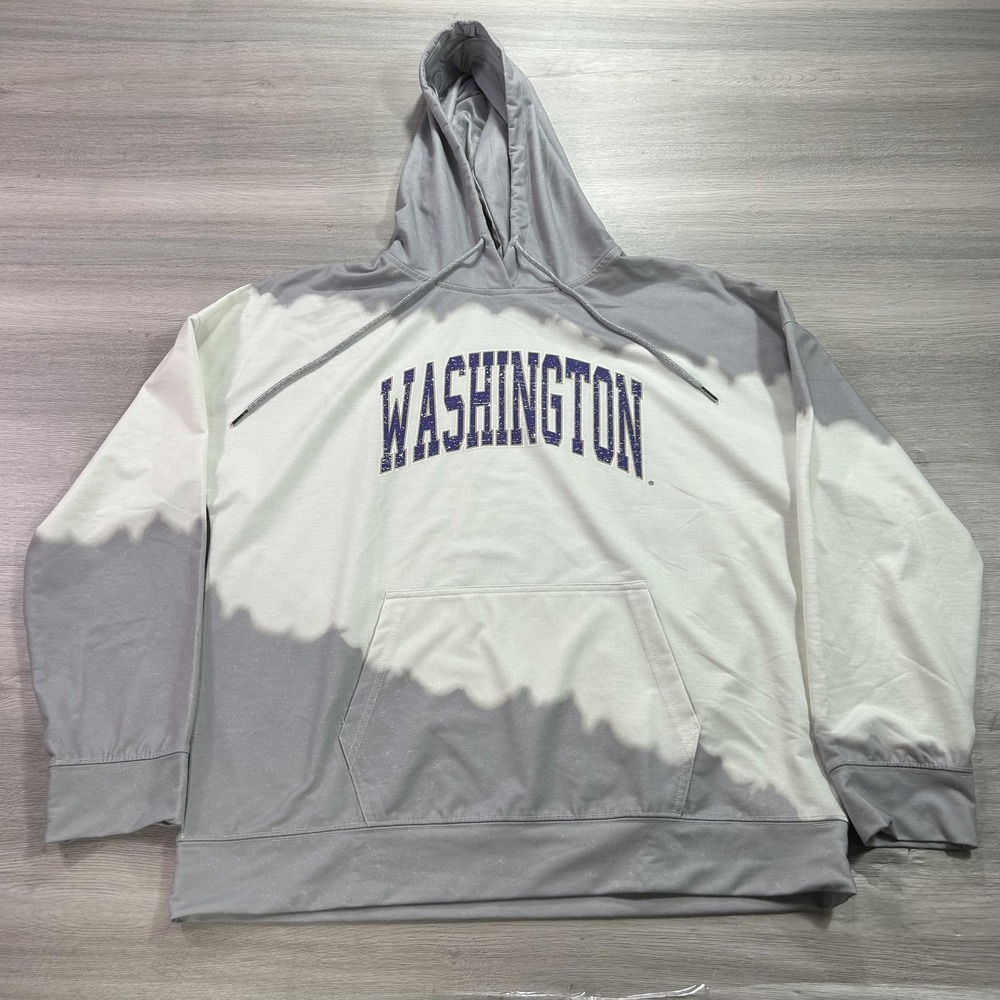 Washington Huskies Hoodie Womens 2XL NCAA College Football Tie Dye UW